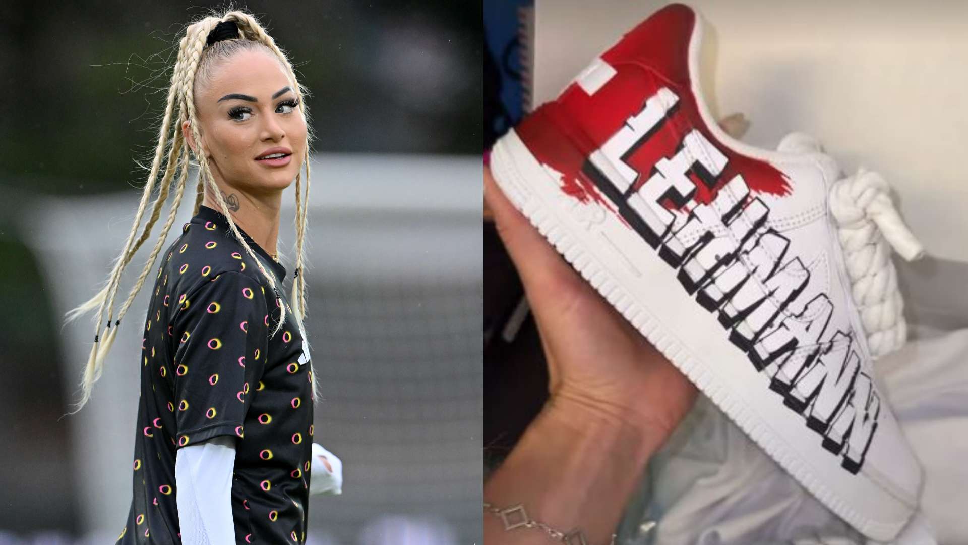 Lehmann gifted eye-catching personalised Nike Air Max trainers  