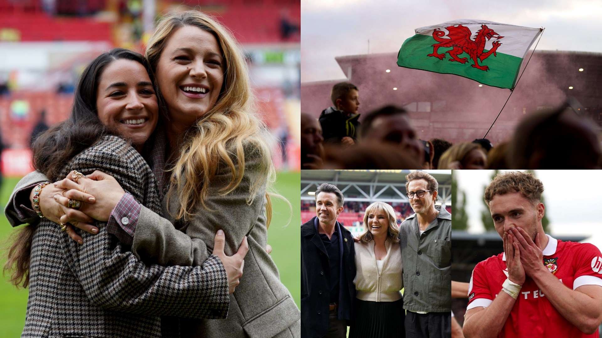 Reynolds celebrates like mad in chaotic Wrexham pitch invasion  