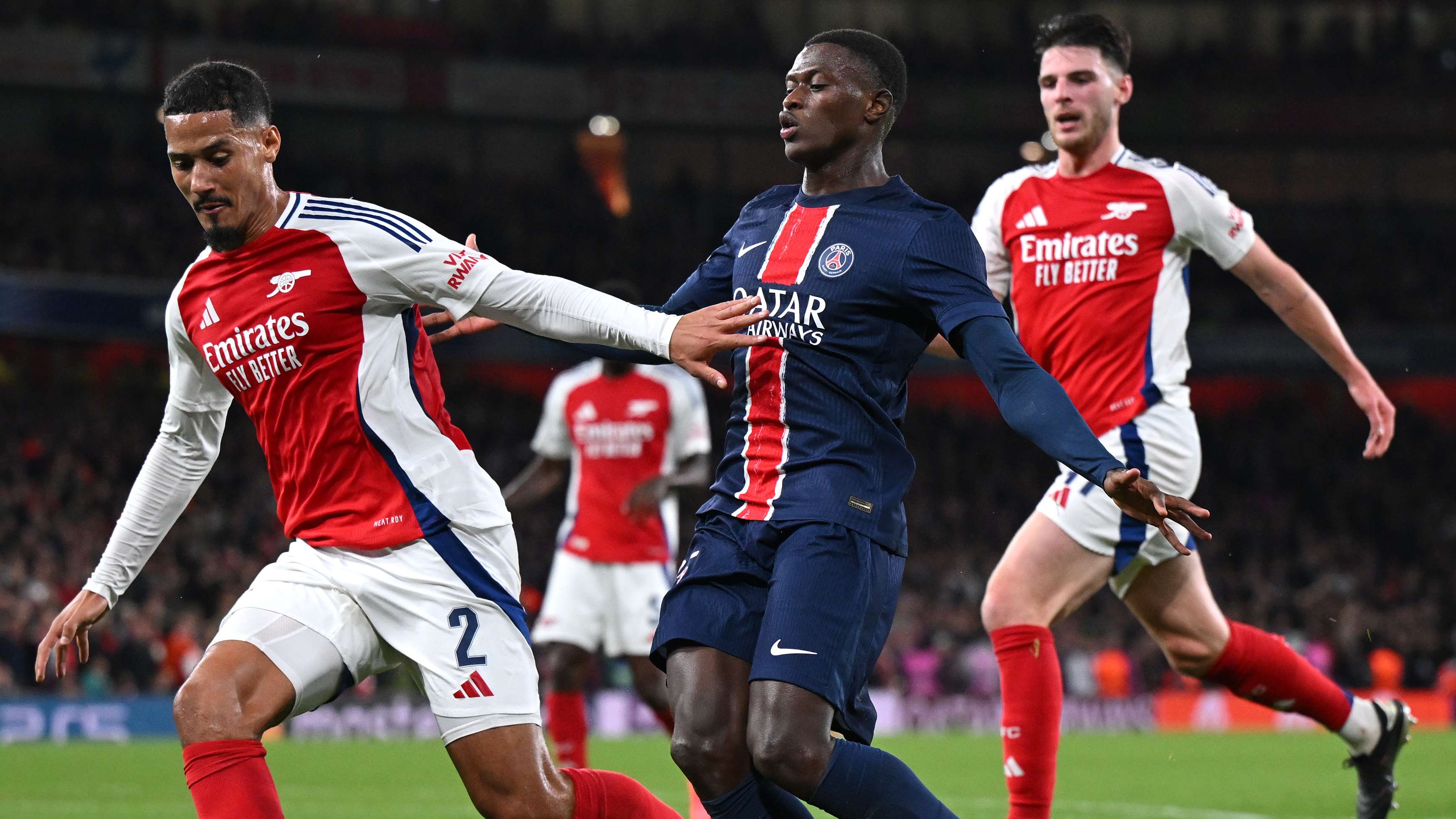 Arsenal targeted by PSG banner ahead of Champions League tie  