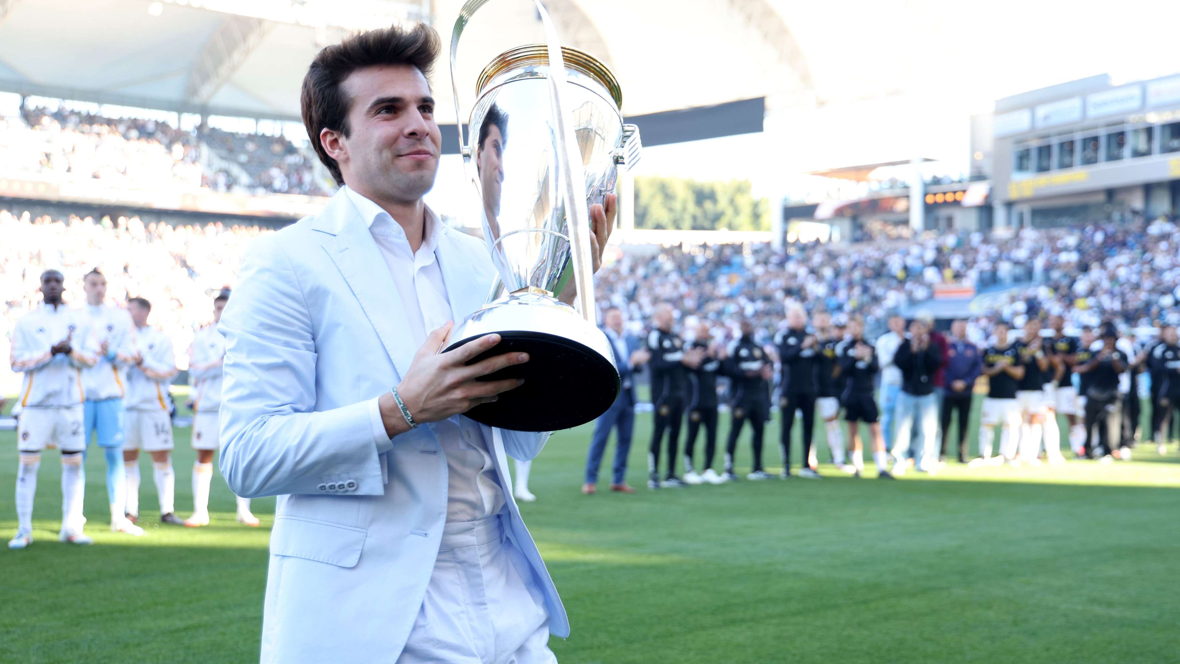 Riqui Puig makes surprise appearance at LA Galaxy fan event  