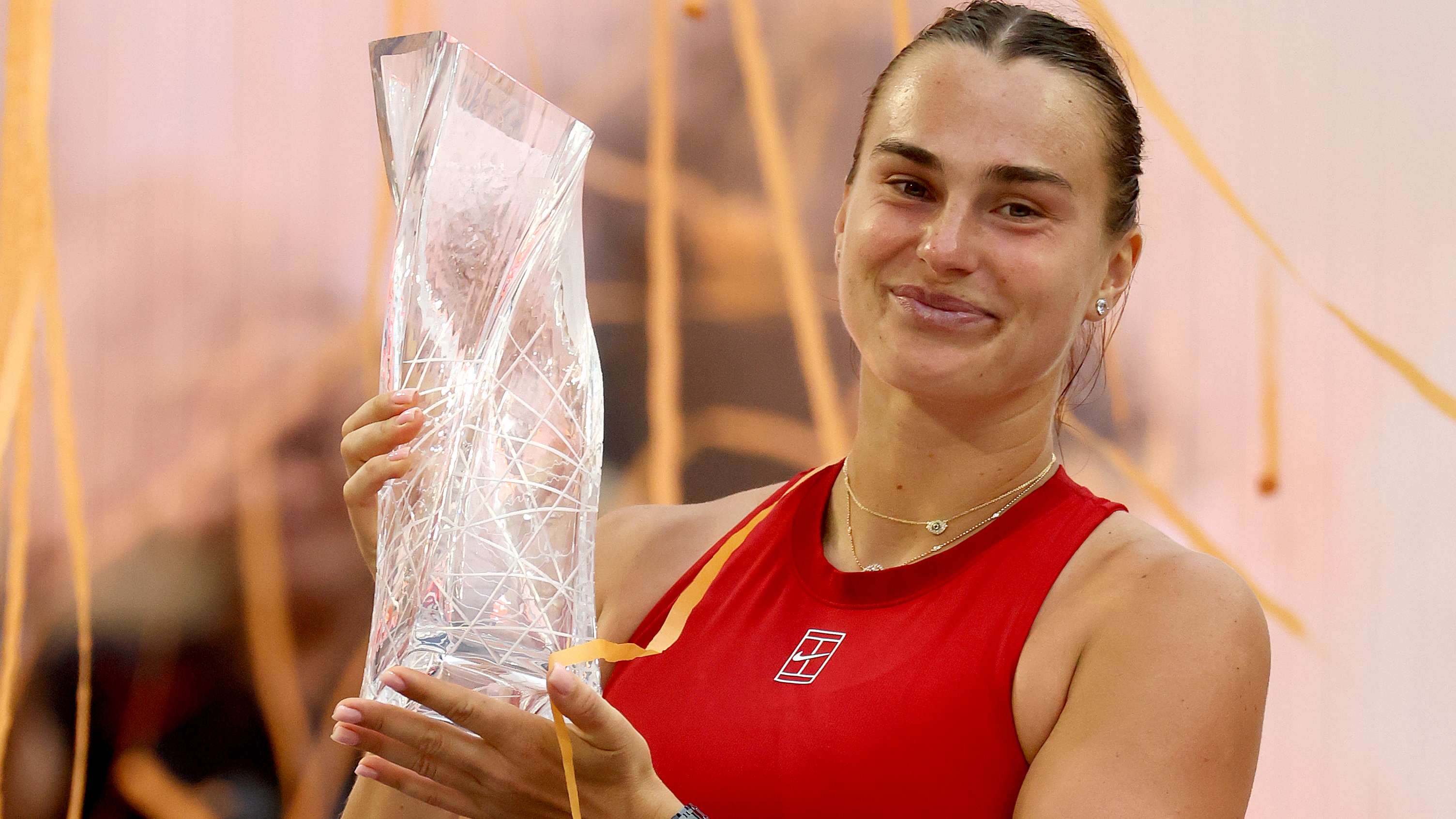 WATCH: Sabalenka honored by Inter Miami after winning Miami Open  