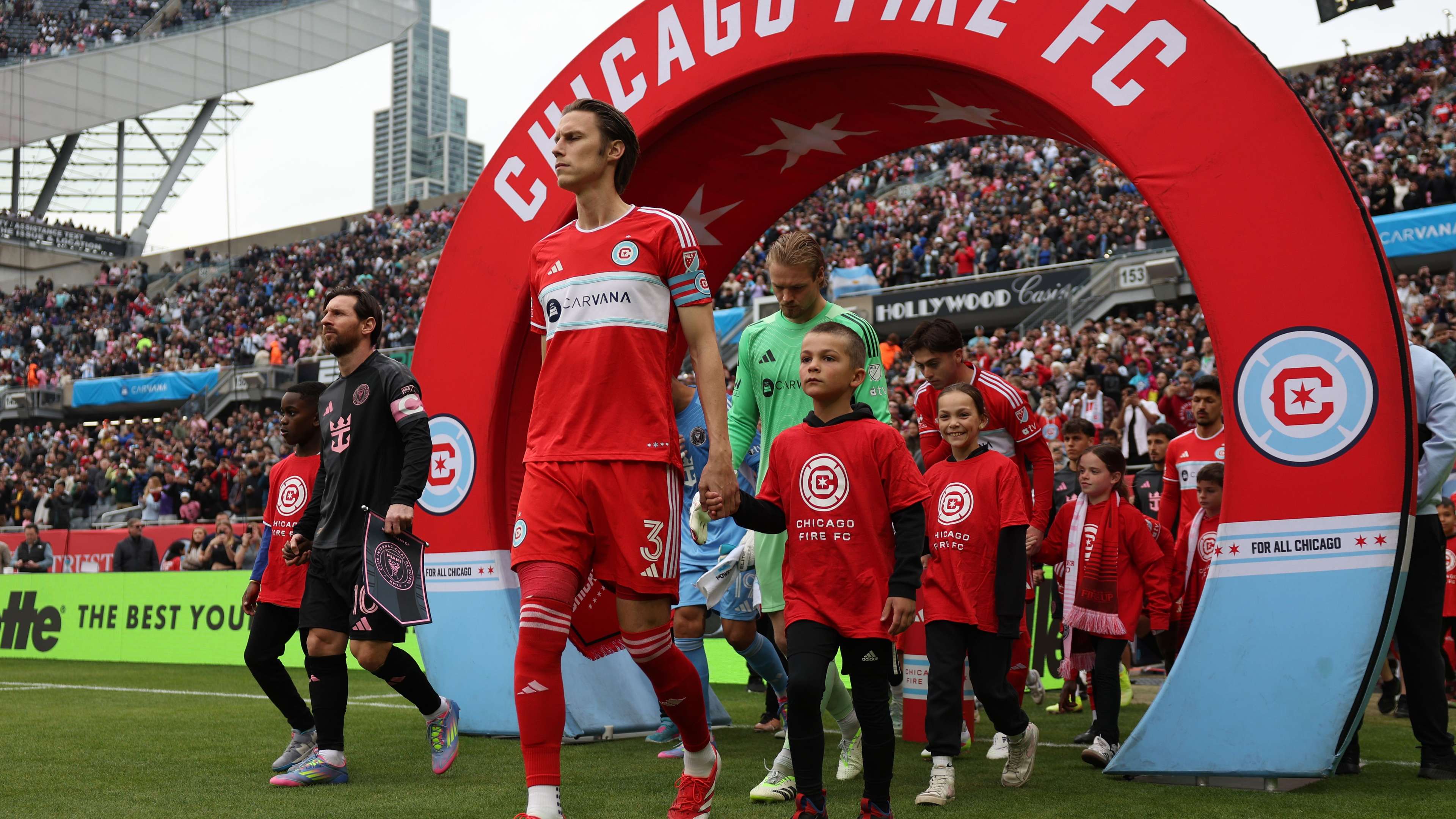 Messi remains draw as Fire set attendance record of 62,000  