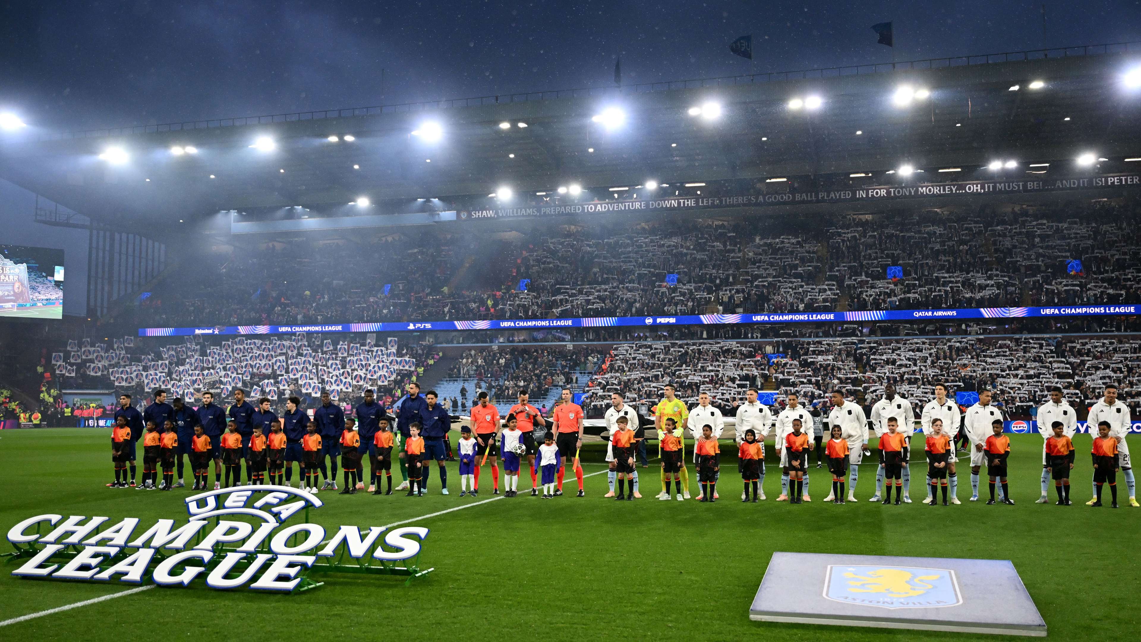 Villa play Europa League anthem instead of UCL one for PSG tie  