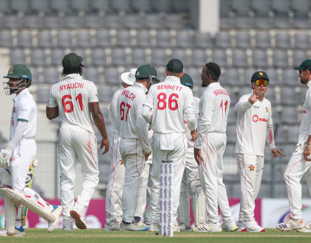 Collective bowling show, unbeaten opening stand put Zimbabwe on top  