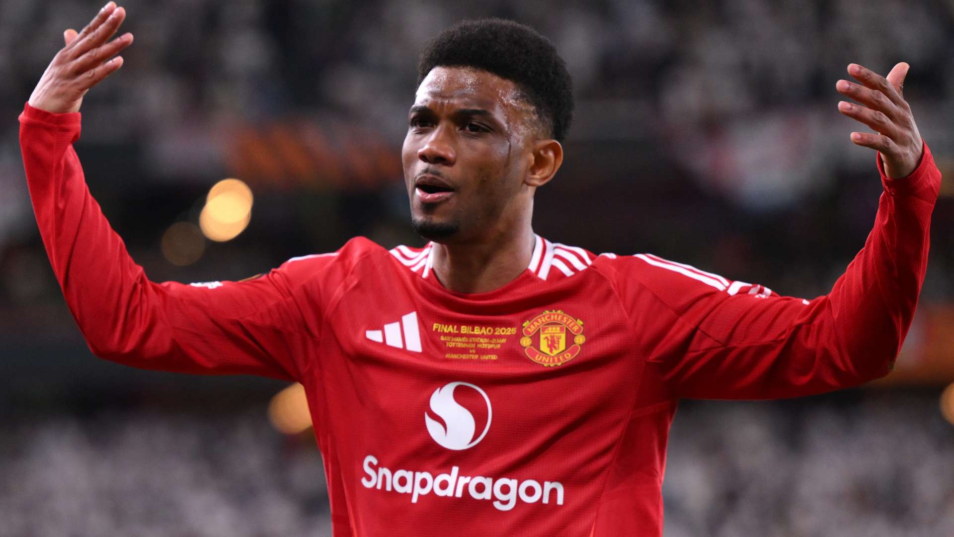 Frustrated Amad gives middle finger after Man Utd loss   Frustrated Amad gives middle finger after Man Utd loss