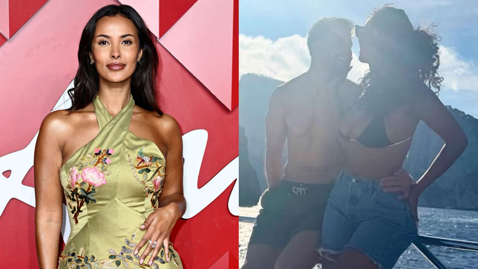 Jama shares loving gaze & bikini dive laugh with Dias!  