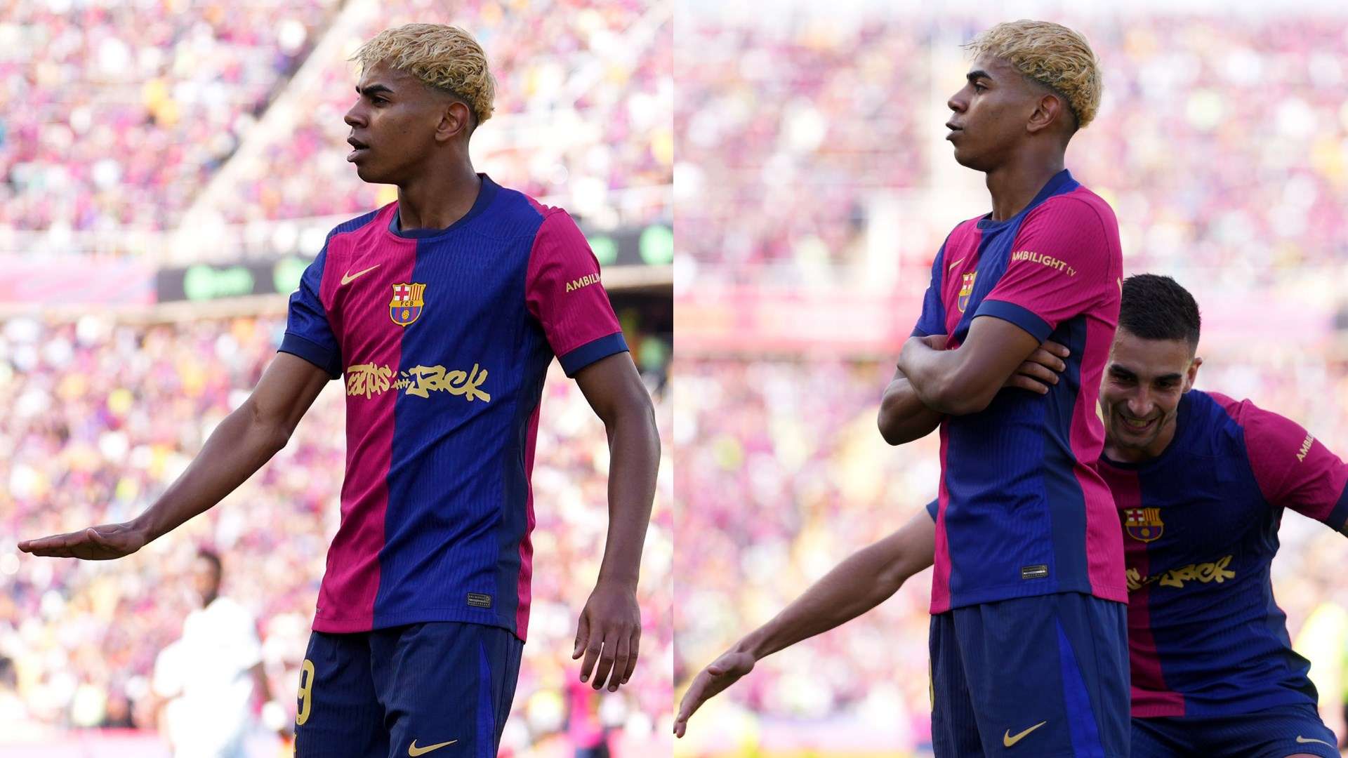 Yamal mocks Real Madrid with Ronaldo and Mbappe celebration  