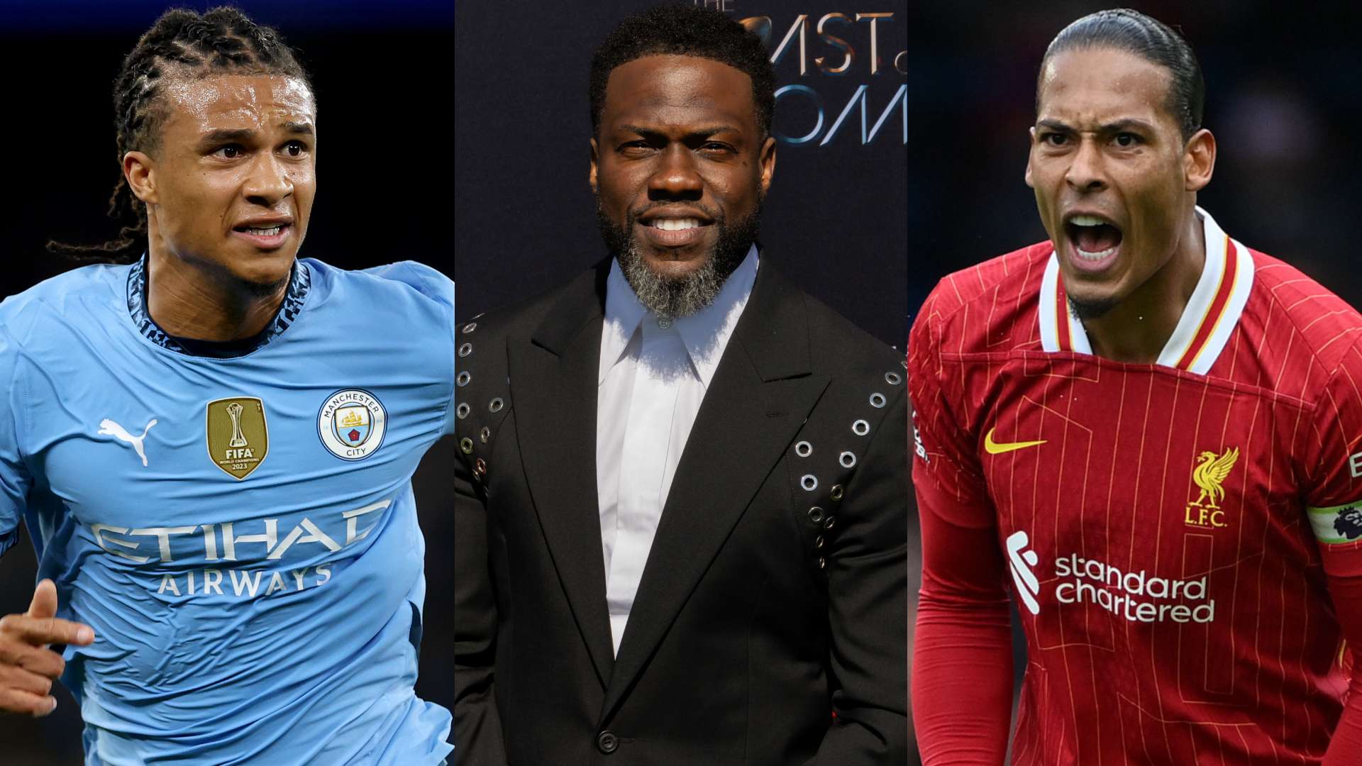 Kevin Hart cuts off Van Dijk & Ake's heads in hilarious pic   Kevin Hart cuts off Van Dijk & Ake's heads in hilarious pic