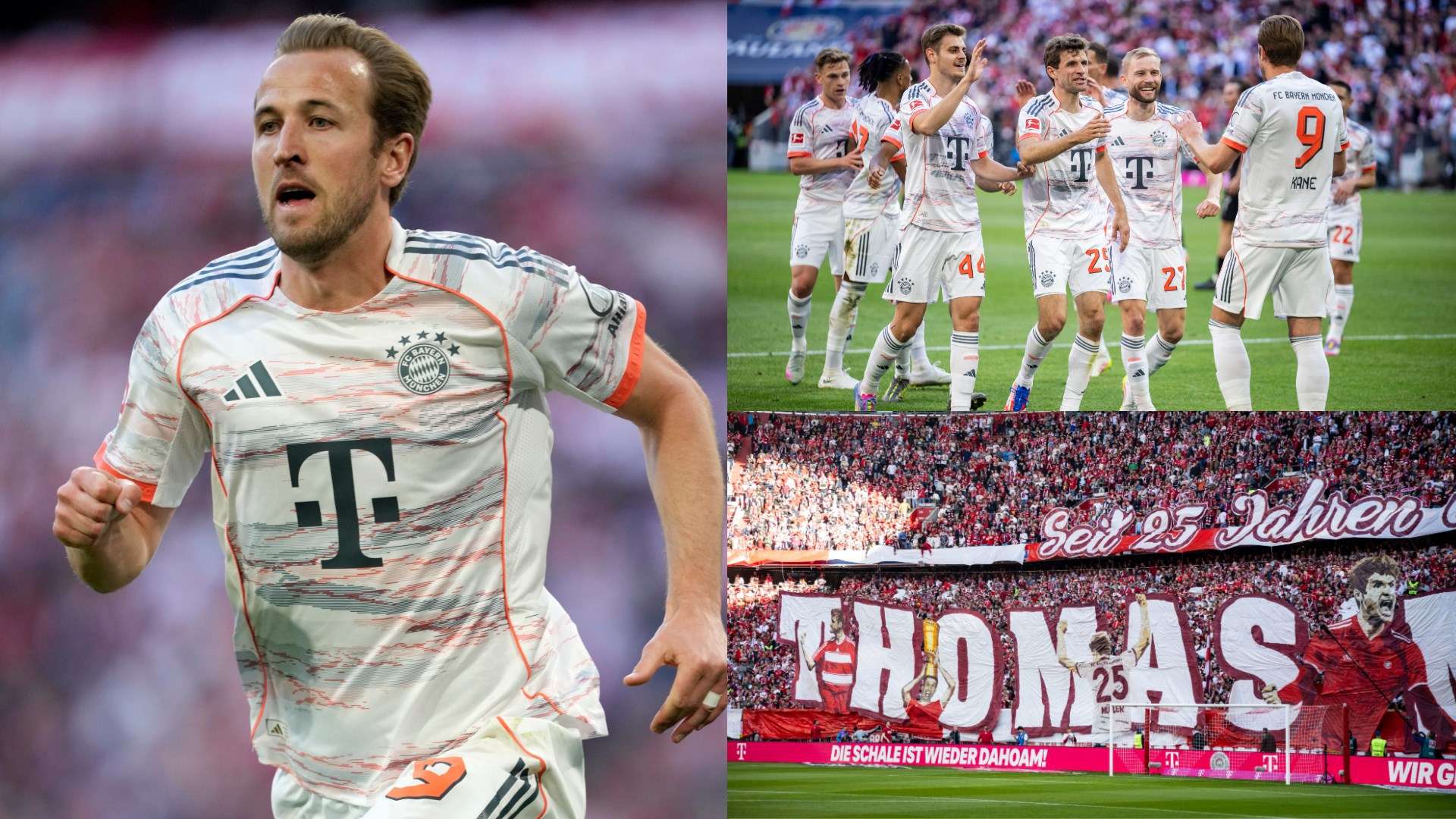 Kane celebrates title win with goal in Muller's final home game  