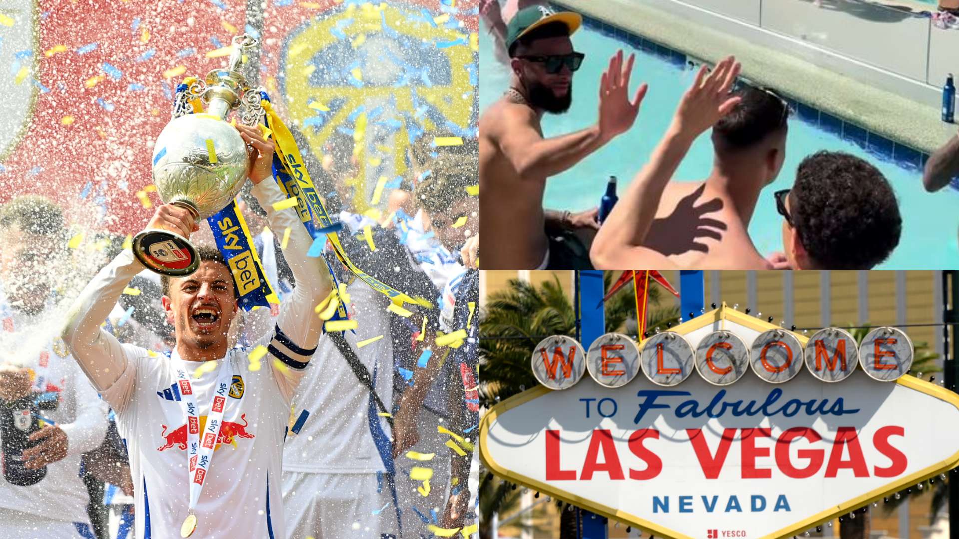 Inspired by Wrexham! Leeds celebrate promotion in Las Vegas  