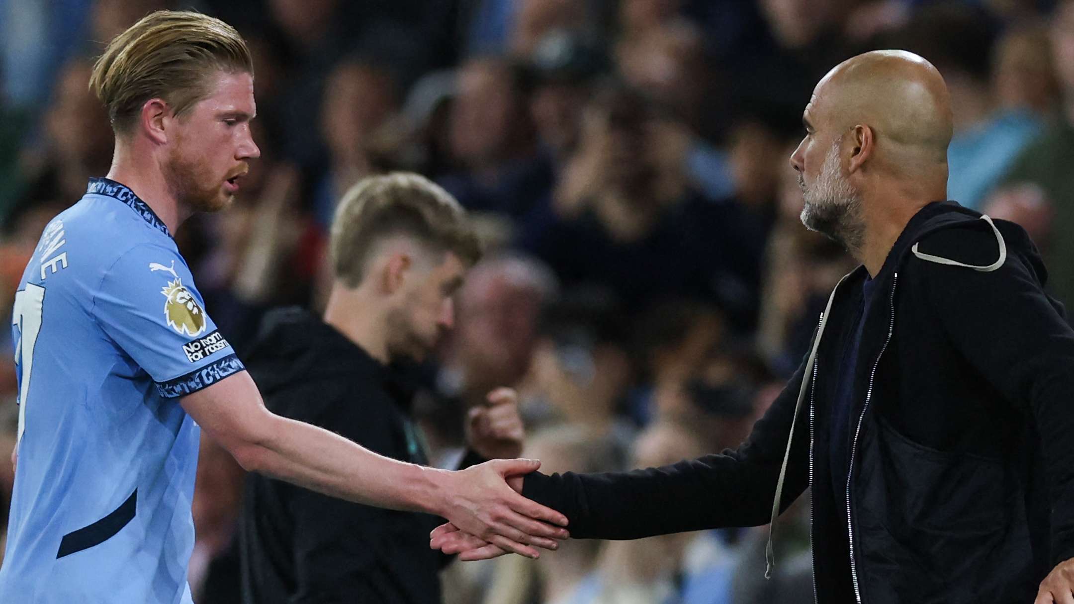 Guardiola refuses to guarantee De Bruyne starting spot in final home game  