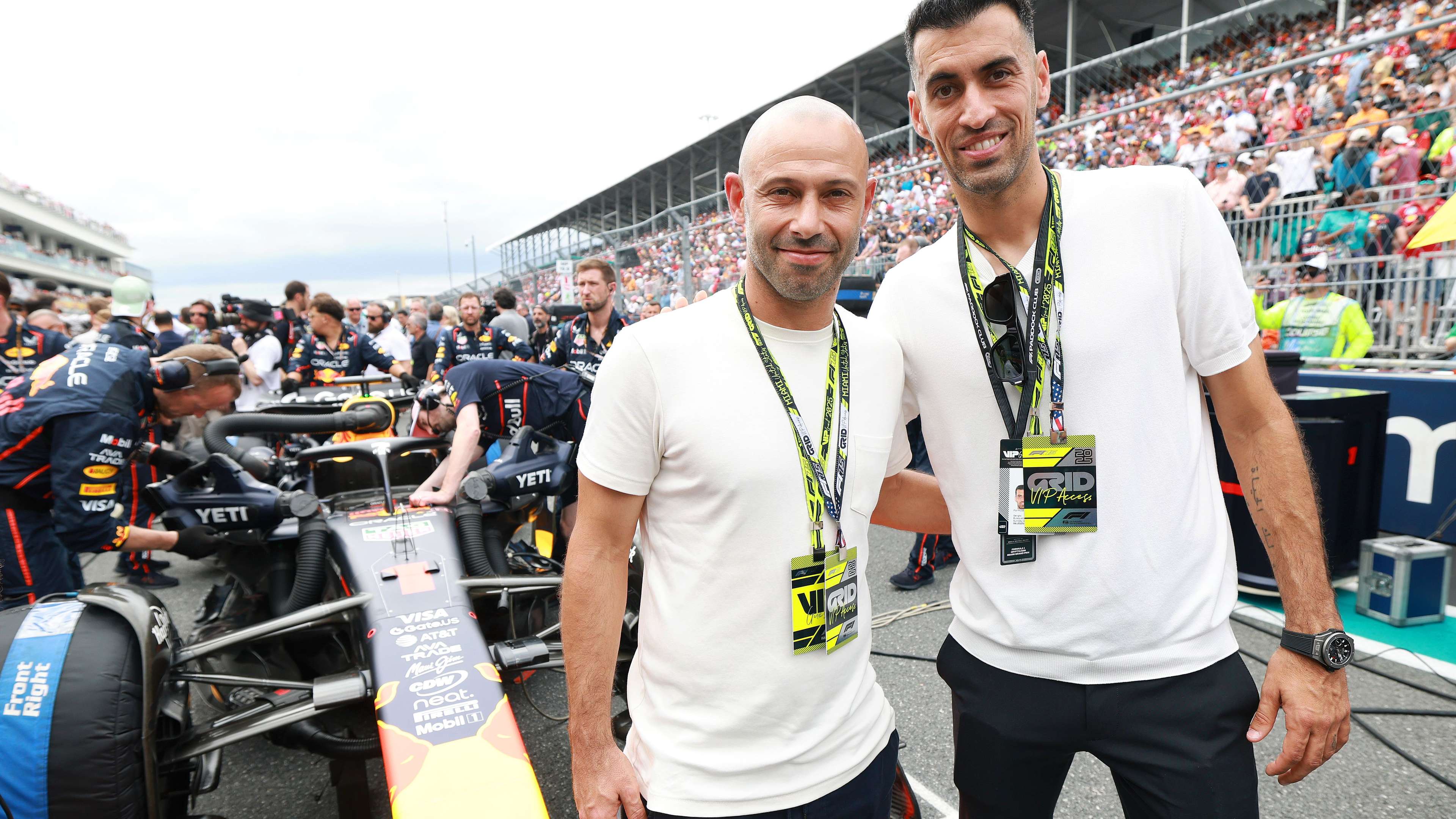 Inter Miami's Busquets and Mascherano spotted at Miami GP   Inter Miami's Busquets and Mascherano spotted at Miami GP