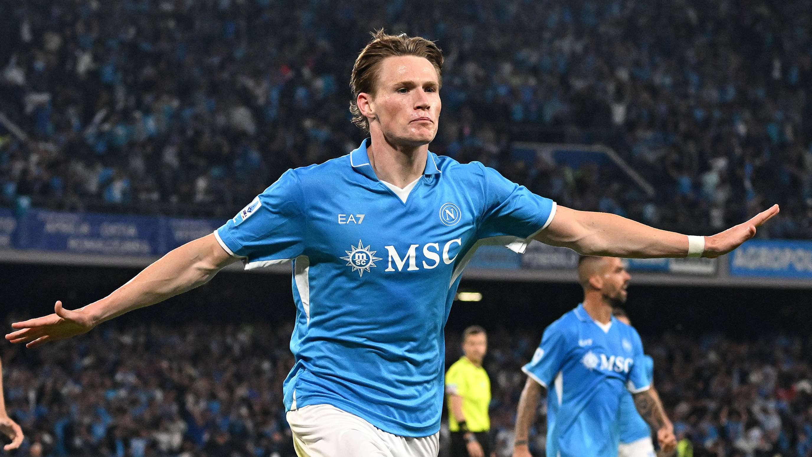 McTominay scores overhead kick as Napoli claim Serie A title  