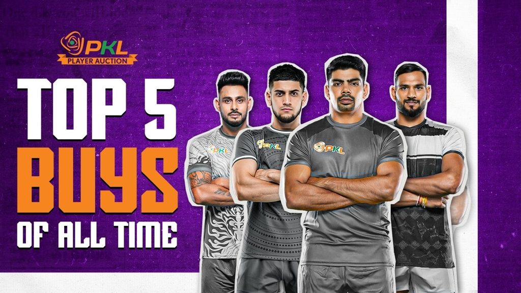 Top 5 Buys of All Time in Pro Kabaddi League Player Auction  