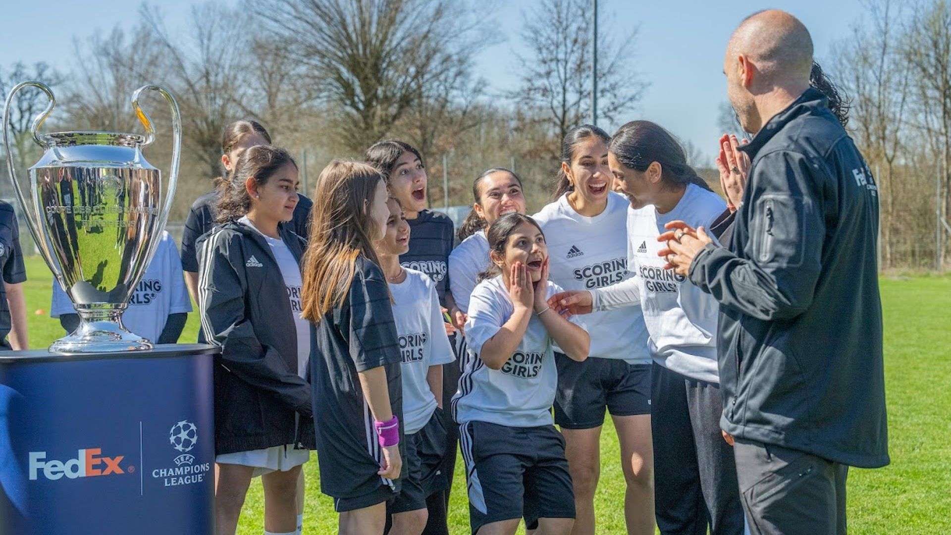 The Champions League trophy's journey to Munich - with Iniesta and FedEx  
