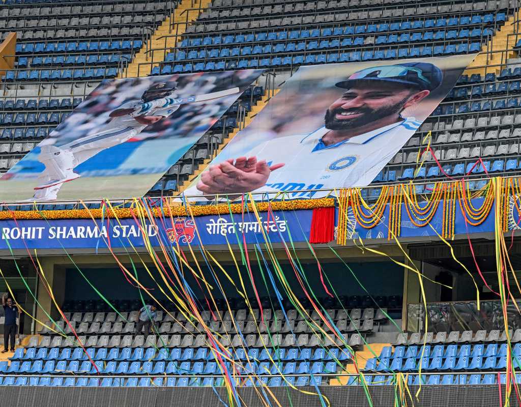 Stand named after Rohit Sharma at Wankhede  