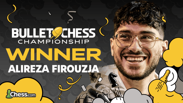 Firouzja Defends Title, Wins 3rd Bullet Chess Championship  
