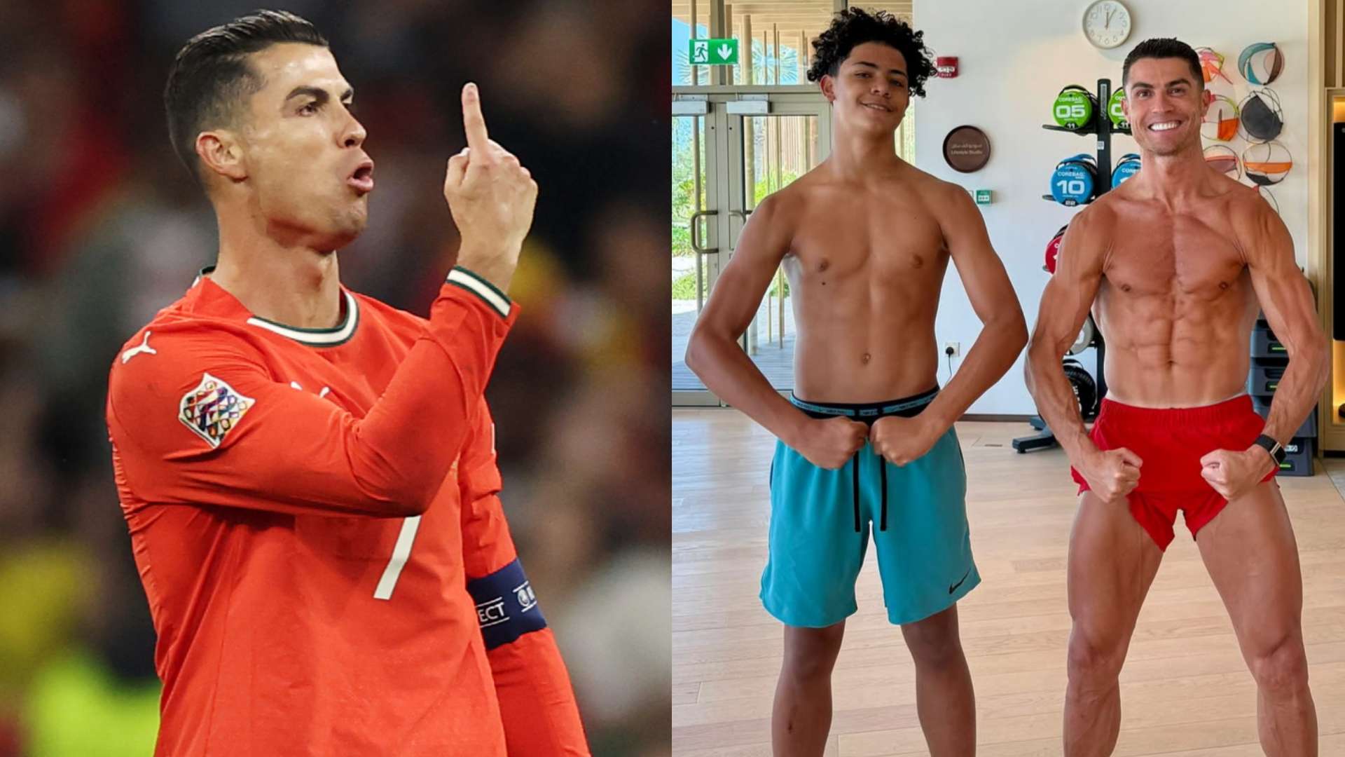 'Like father, like son' - Ronaldo gets new training partner  