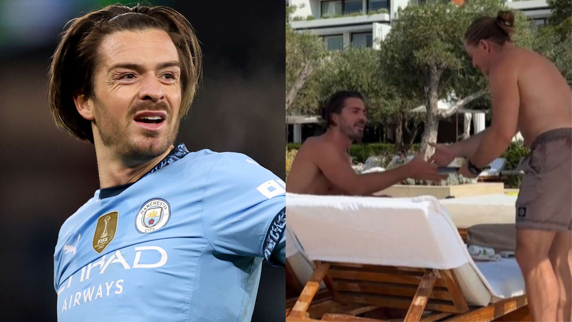 🎥 | Grealish seemingly tricked in cheeky bill prank  