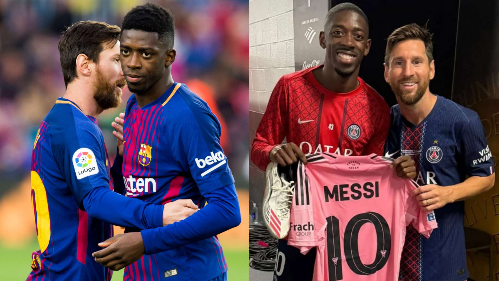 Dembele gets his hands on Messi's ENTIRE Inter Miami kit  