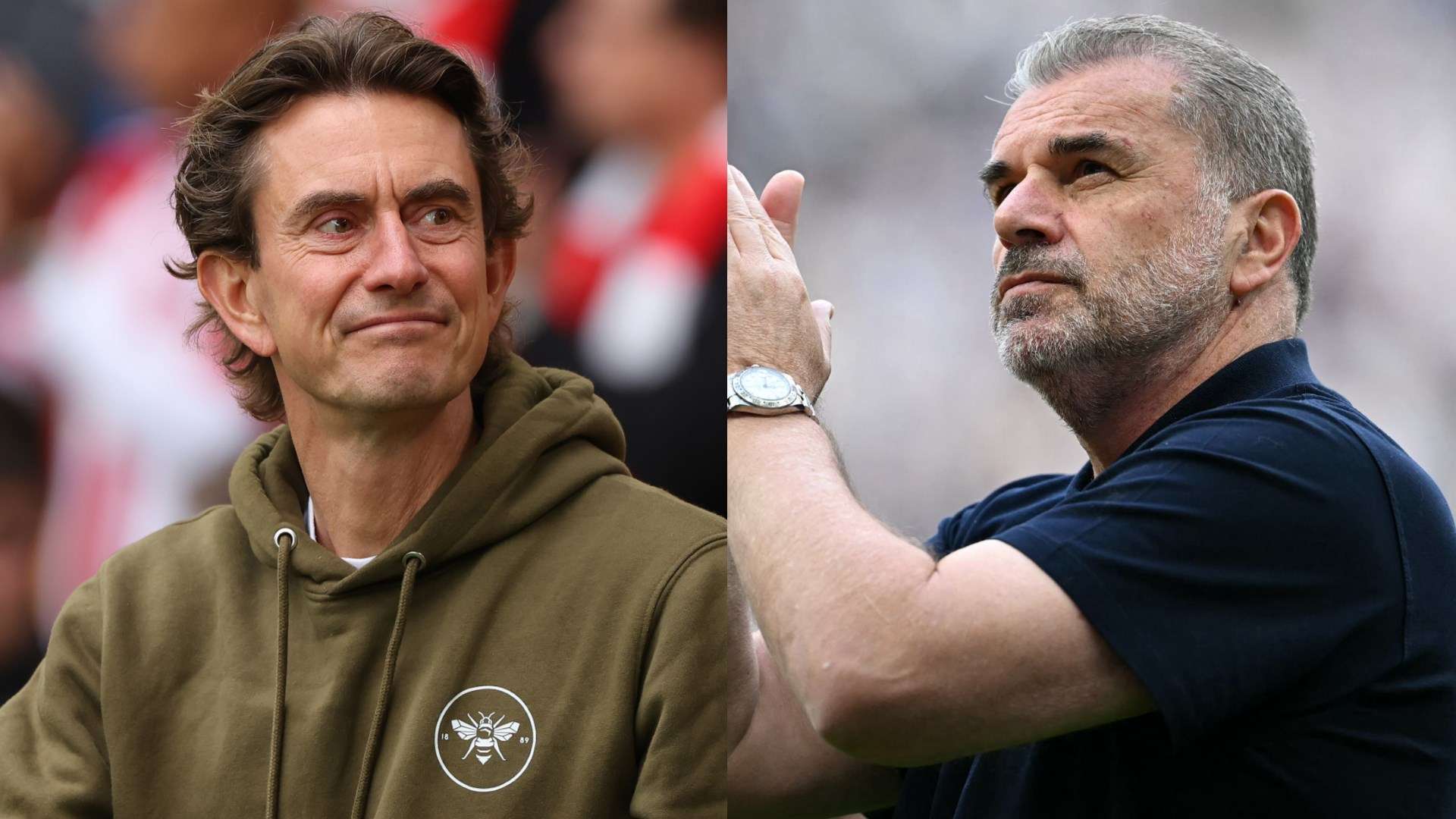 Frank labels Postecoglou 'a Tottenham legend'  