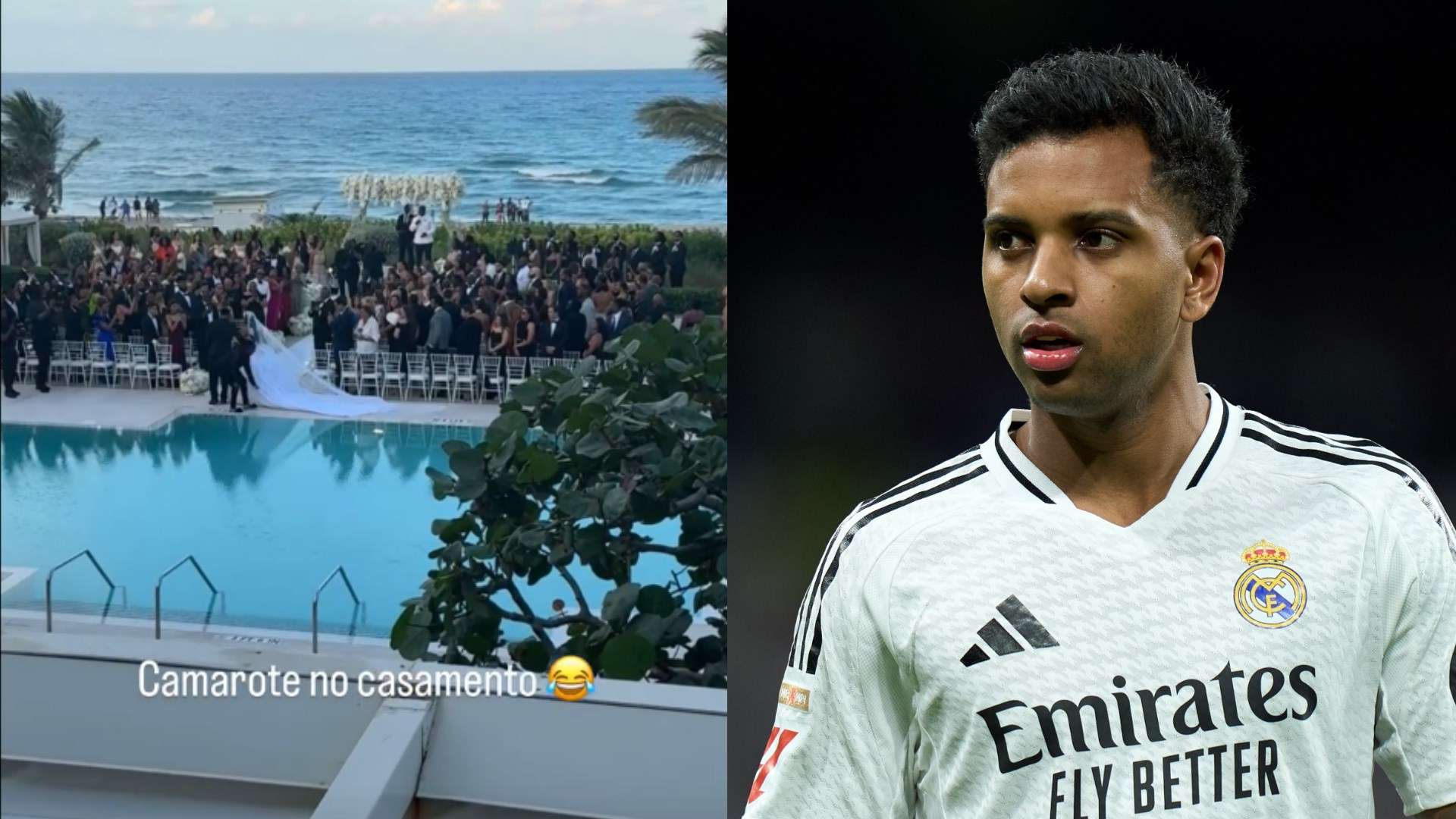 Rodrygo watches wedding at Club World Cup base in Florida  