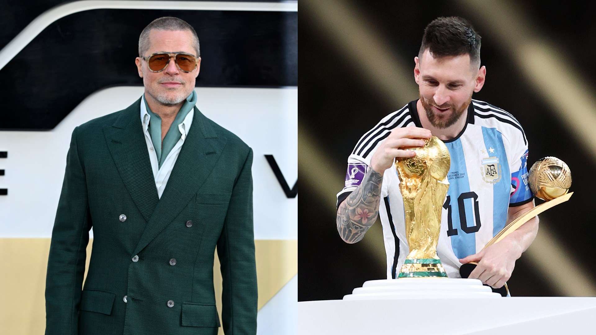 'He's amazing, I love him' - Brad Pitt reveals he's a Messi fan  