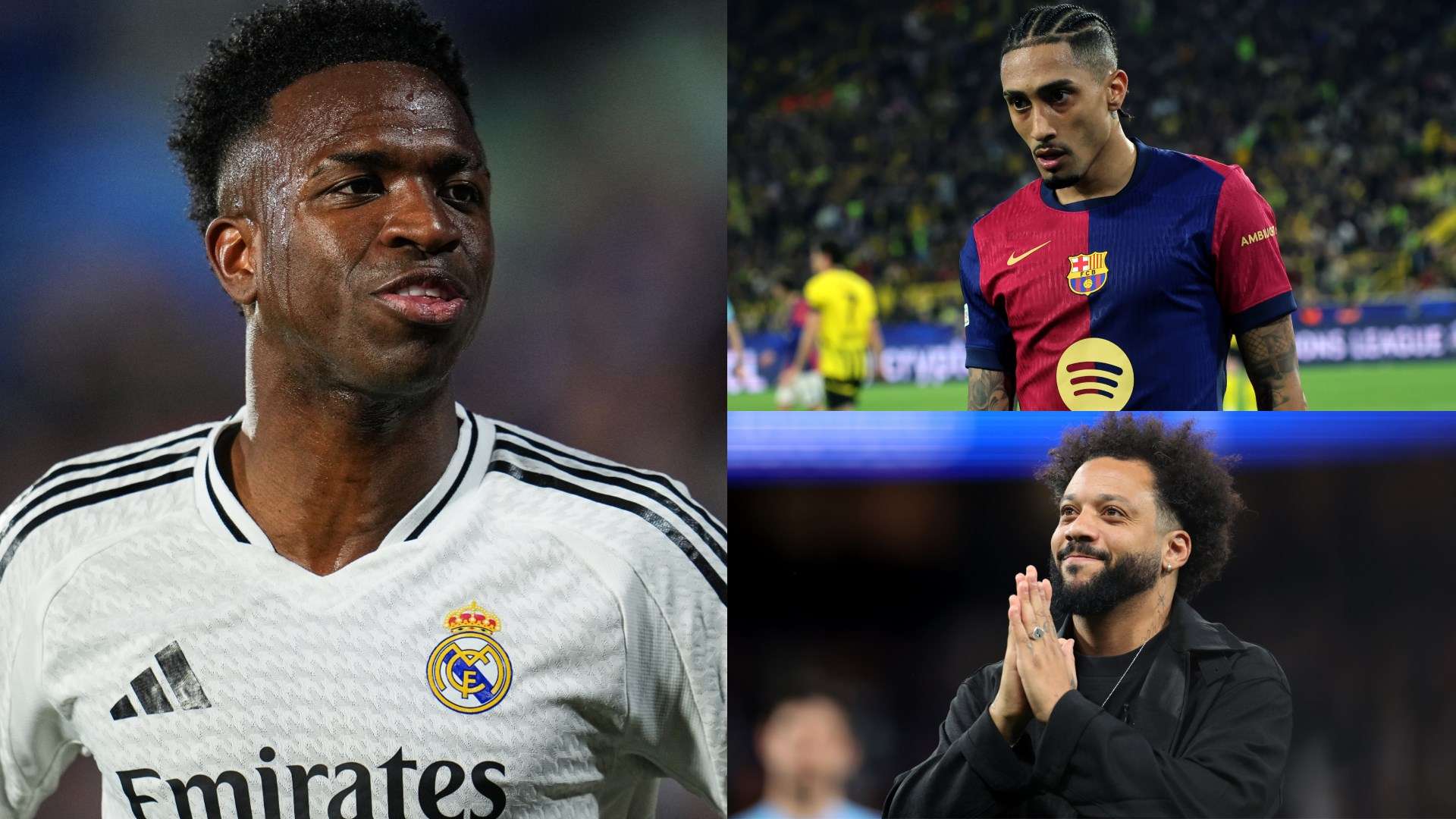 Marcelo picks between Raphinha & Vinicius for Brazil's No.1 player  