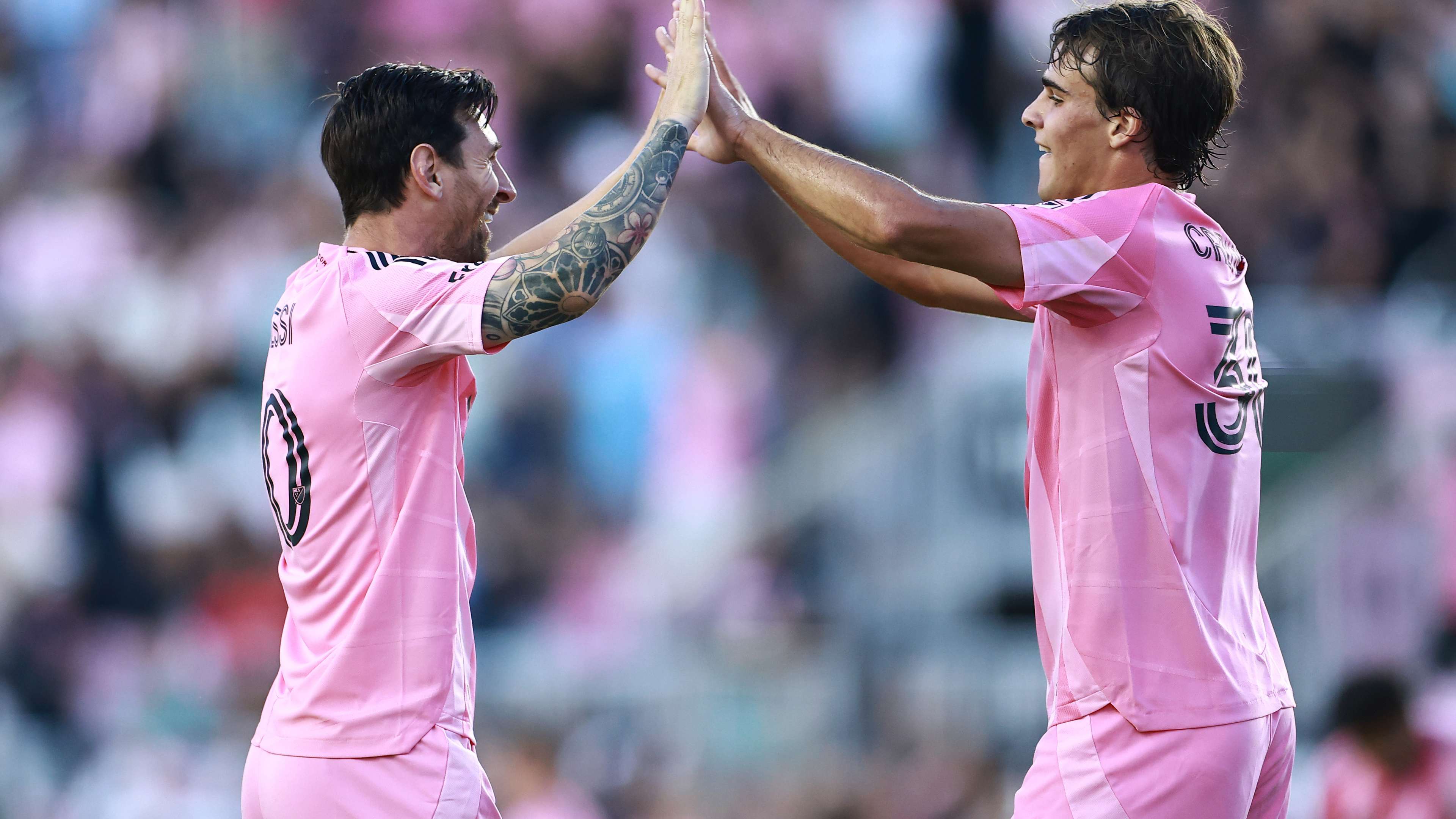 WATCH: Messi scores brace as Inter Miami dominate Crew, 5-1  