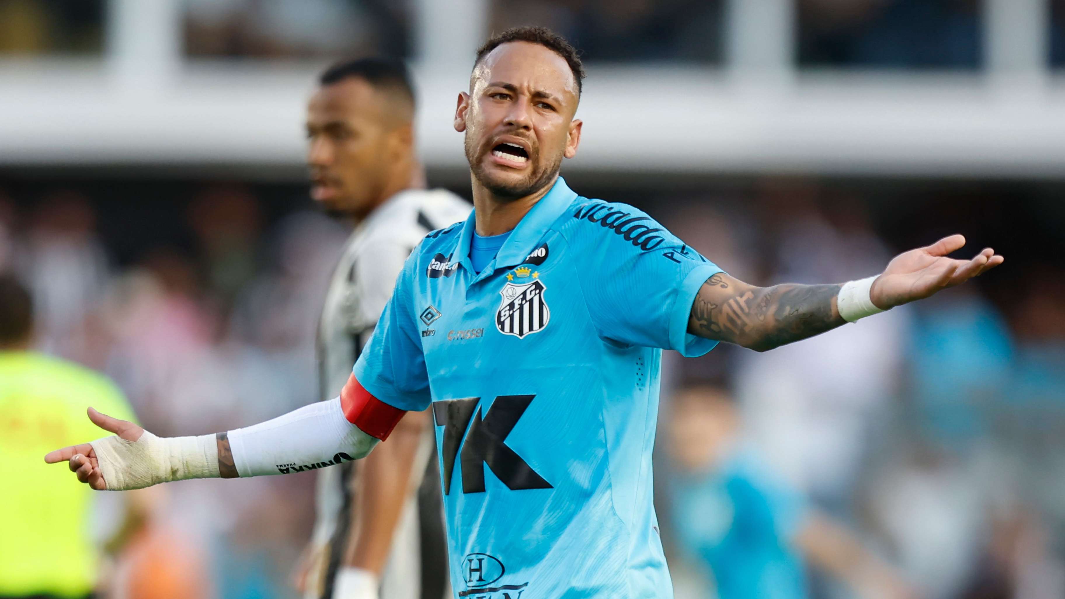 Neymar insists 'desperation' led to 'Hand of God' red card  