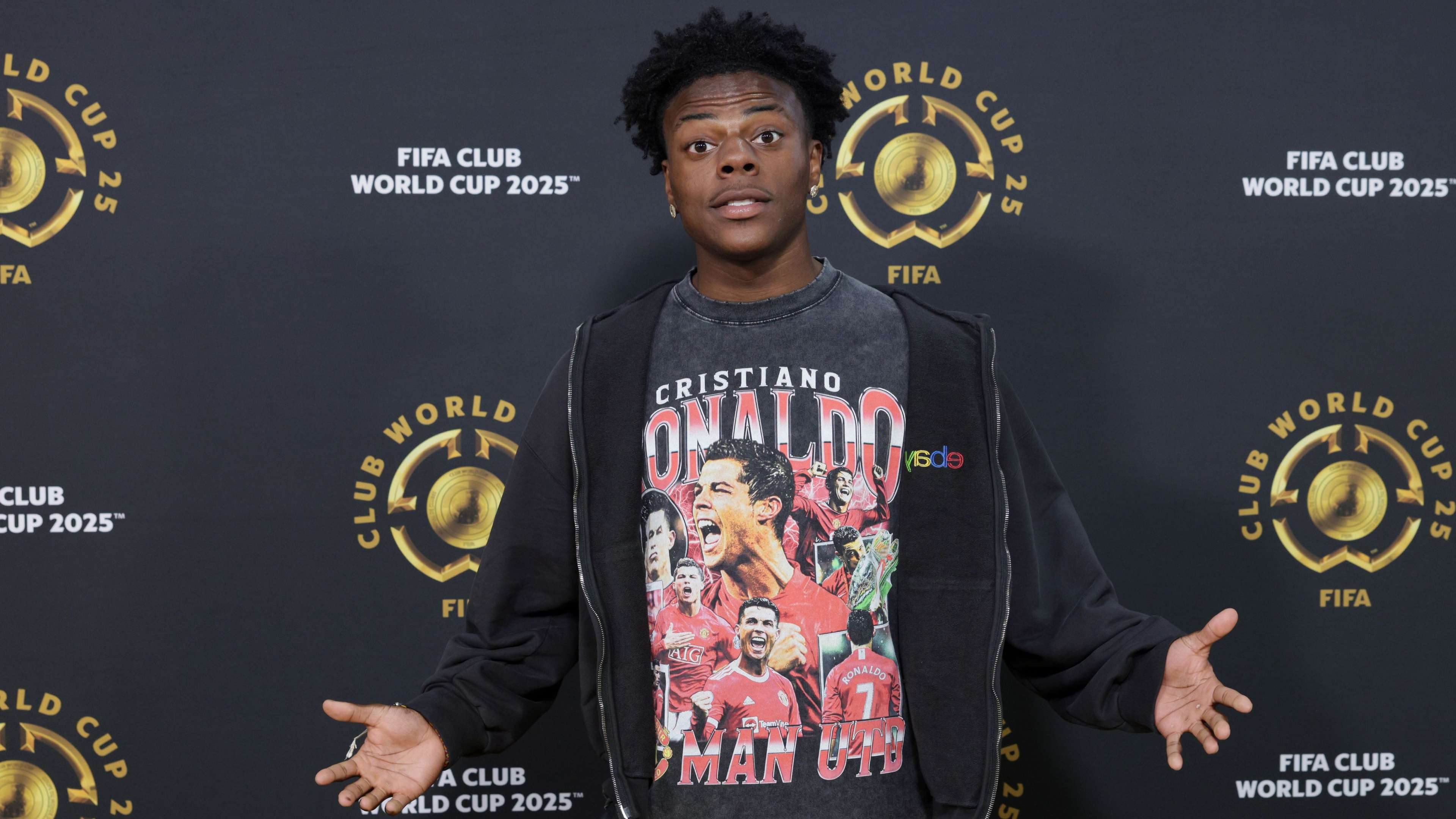 WATCH: IShowSpeed wears Ronaldo shirt, Messi ignores him at CWC  