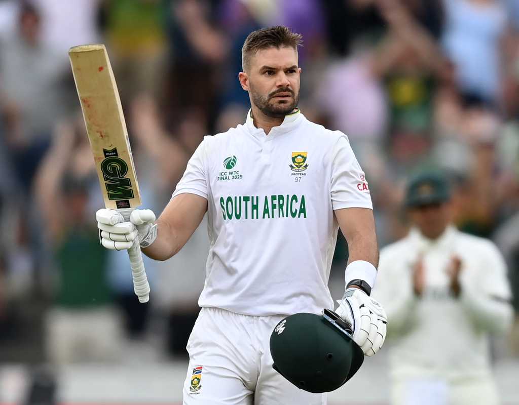 Markram ton, Bavuma fifty put SA on track for WTC title  