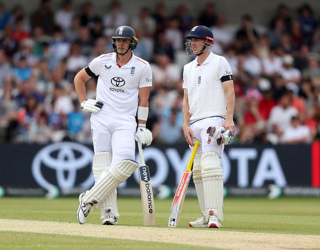 India strike twice but Brook fifty narrows deficit  