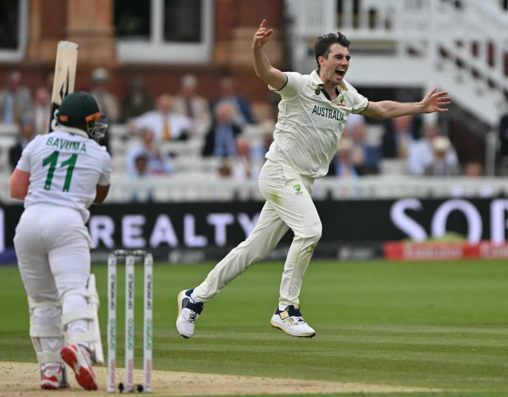 Cummins six-fer gives Australia 74-run lead  