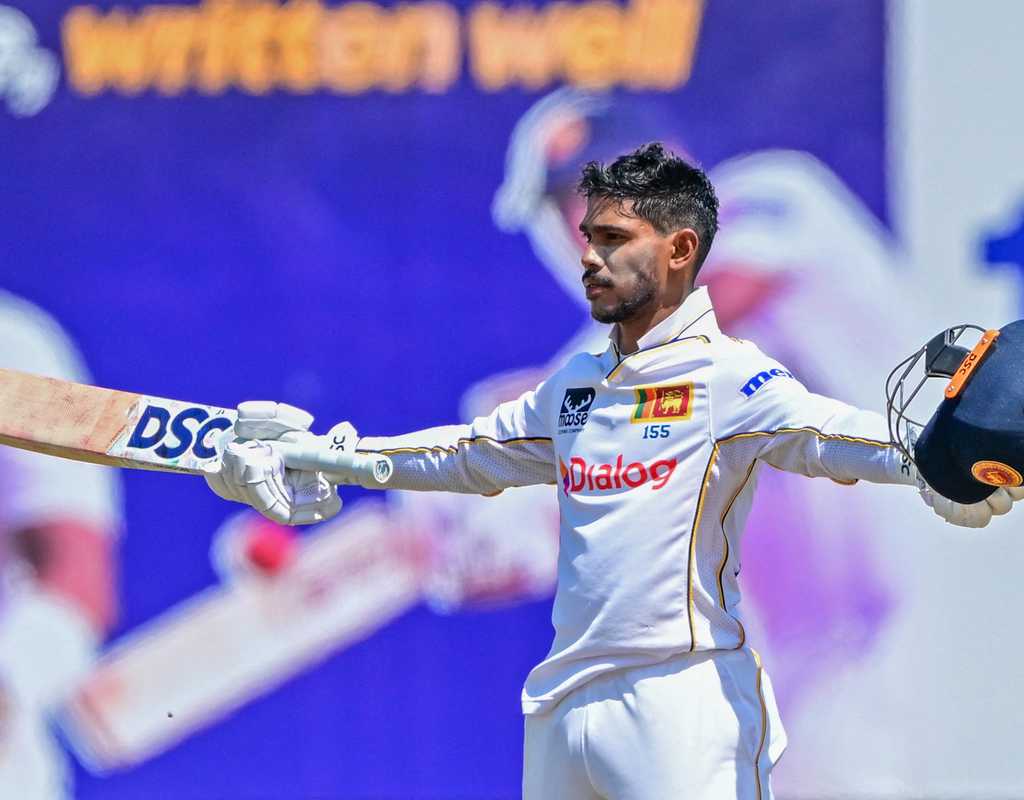 Nissanka's 187 leads Sri Lanka's strong reply  