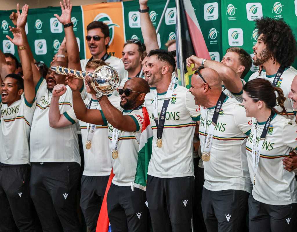 The mace makes it home to South Africa  