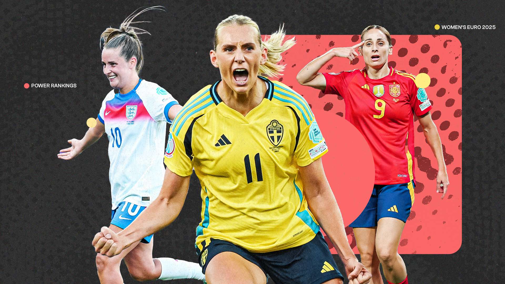 Euros Power Rankings: Sweden slight favourites for England clash  