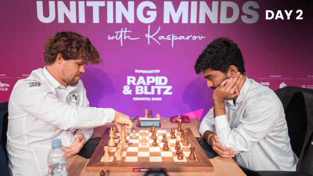 Gukesh Stuns Carlsen Again, Wins 5 In A Row  