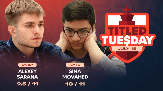 Movahed Wins First Tuesday Title Following Sarana's 16th  