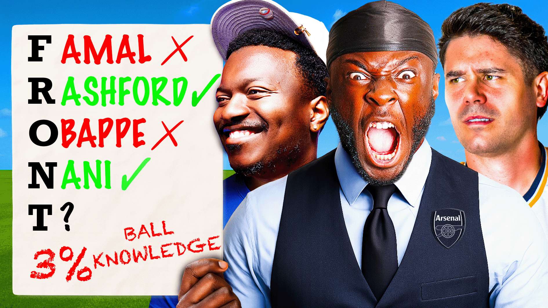 VIDEO: Front Three take on the ultimate football alphabet quiz!  