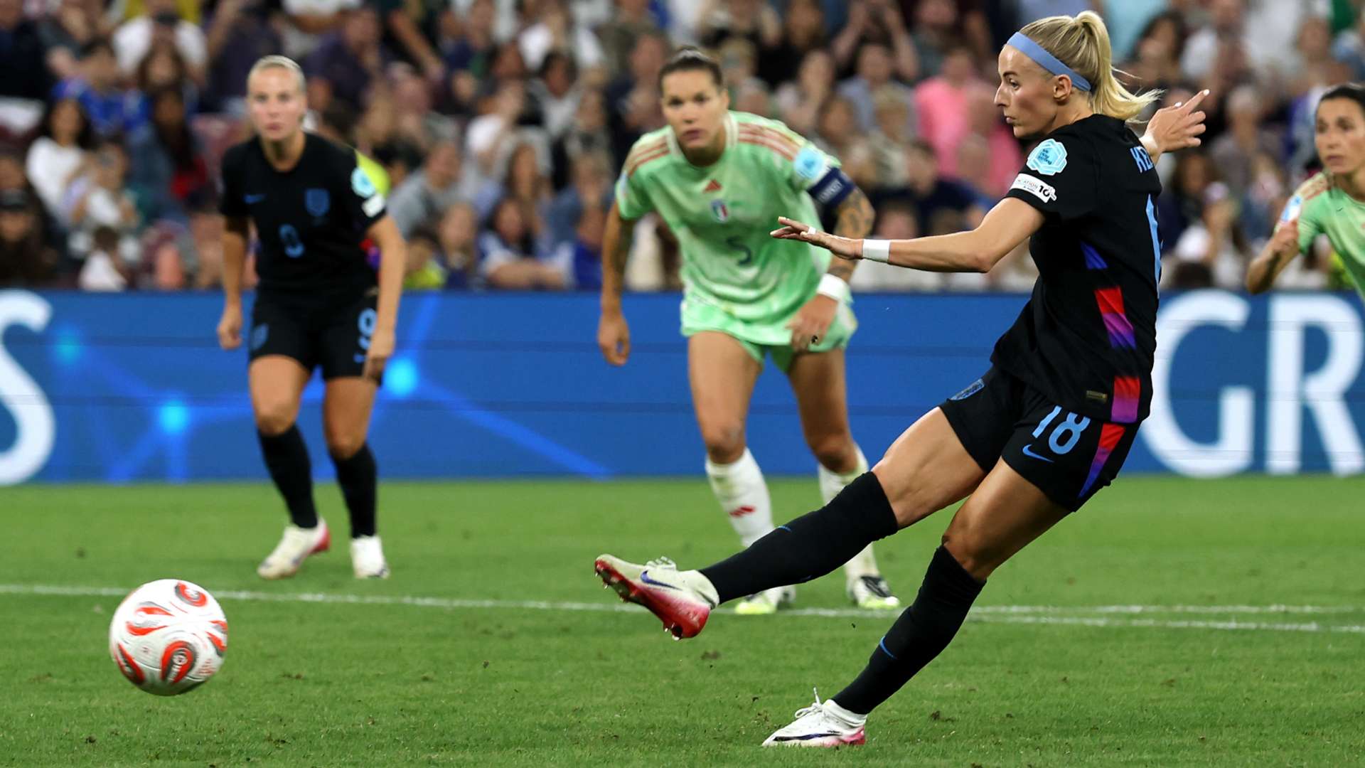 Lionesses star Kelly explains her iconic penalty technique  