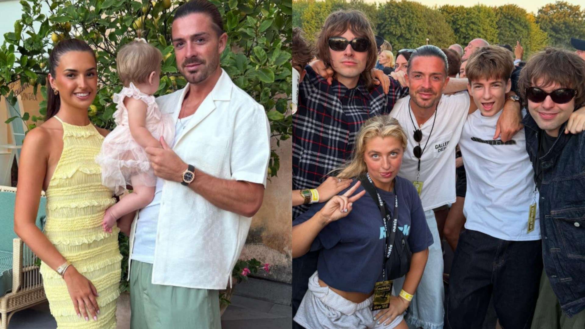 Grealish shares summer update with girlfriend Attwood & Oasis kids   Grealish shares summer update with girlfriend Attwood & Oasis kids