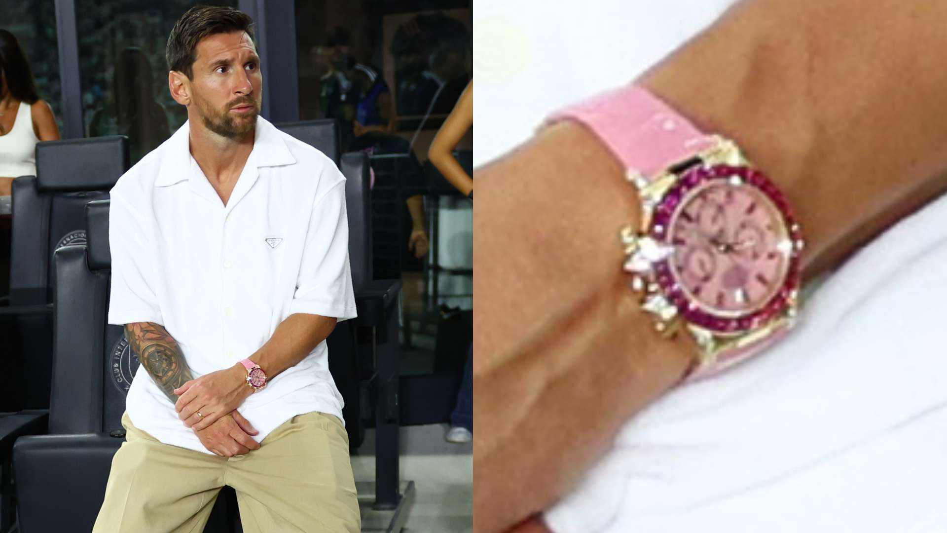 Messi spotted wearing pink Rolex watch worth eye-watering $900k  