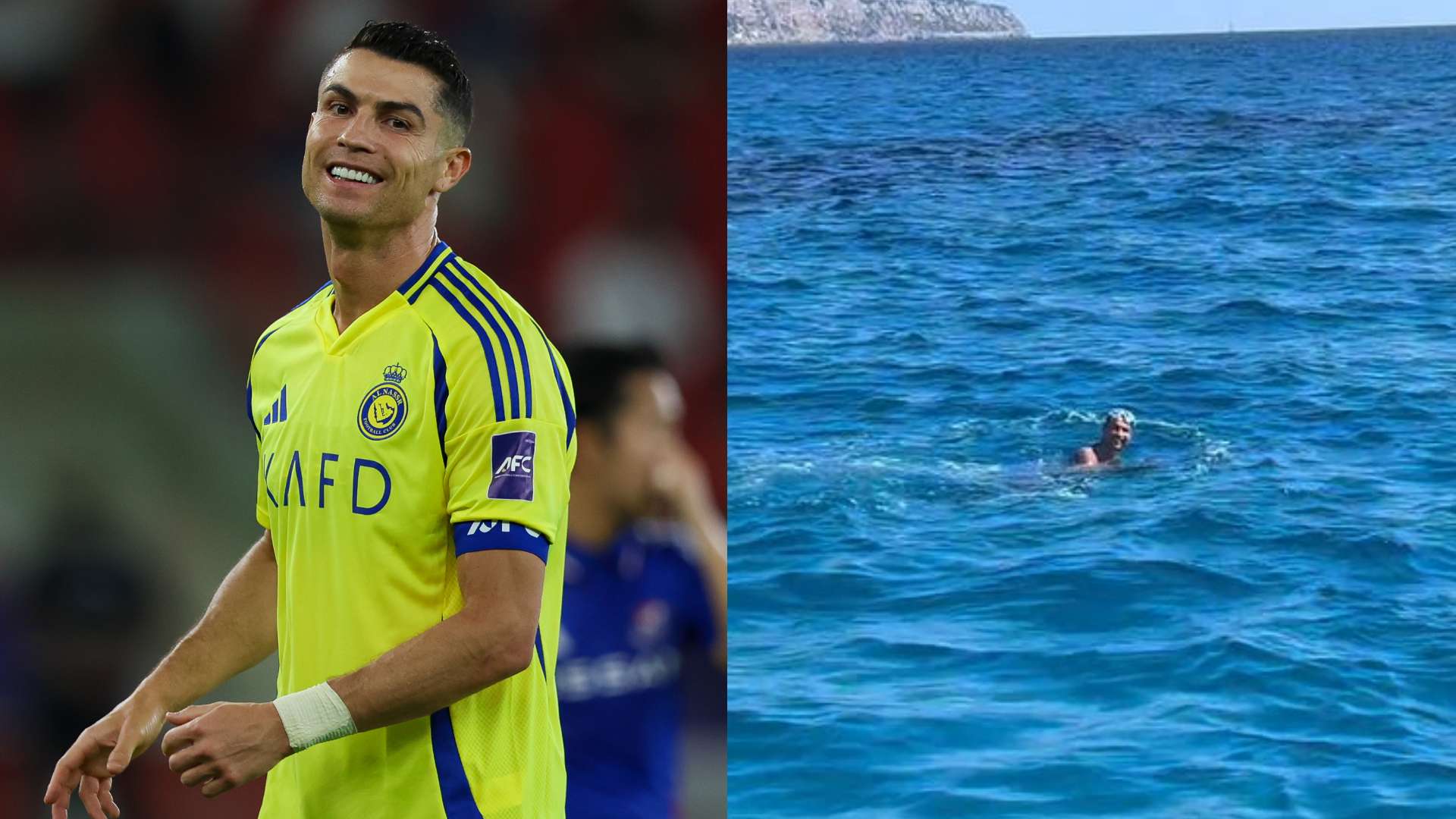 📽️ | Ronaldo leaves fan stunned in the middle of the sea  