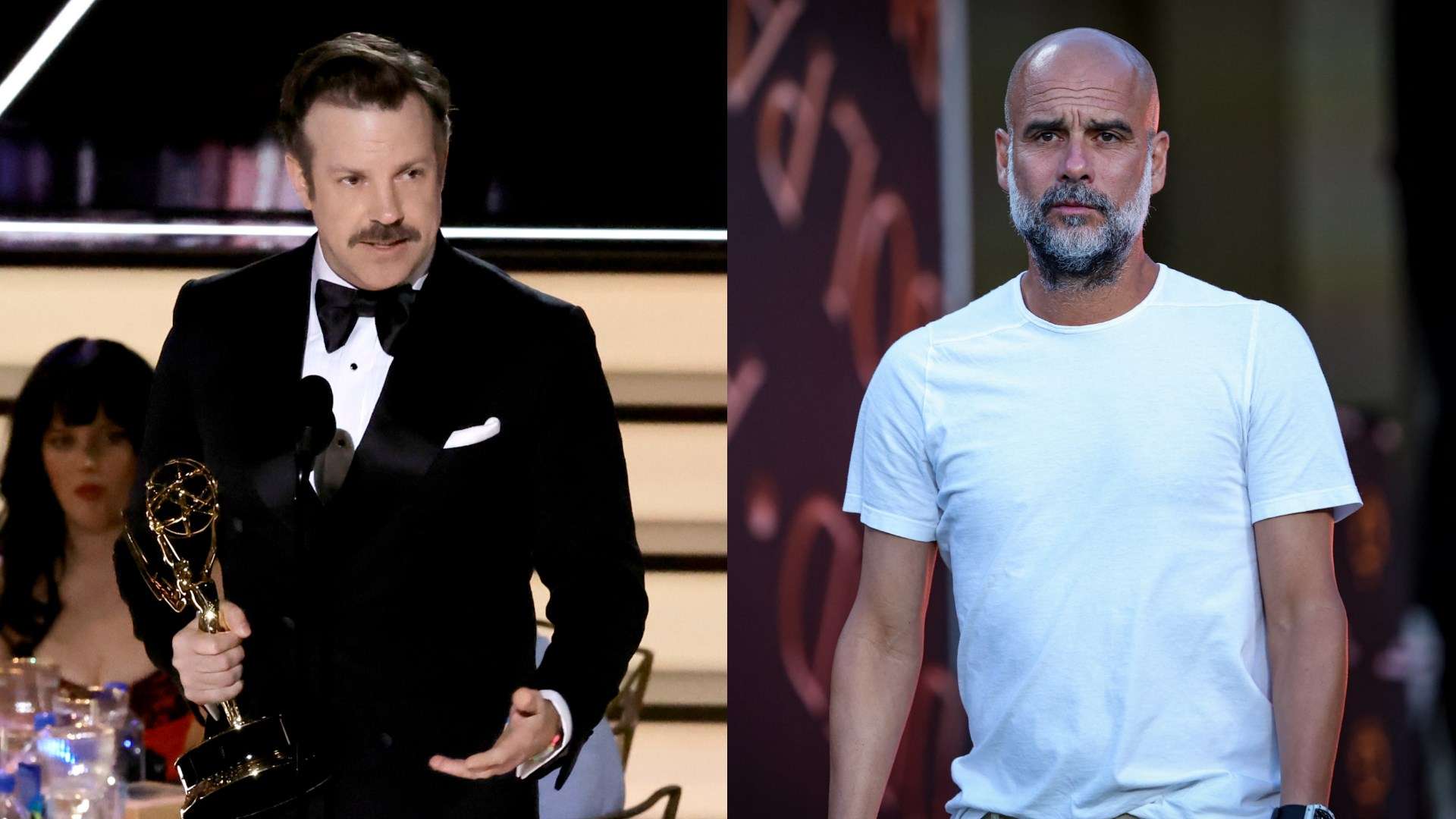 Inspired by Ted Lasso?! Guardiola shows off shock new look  