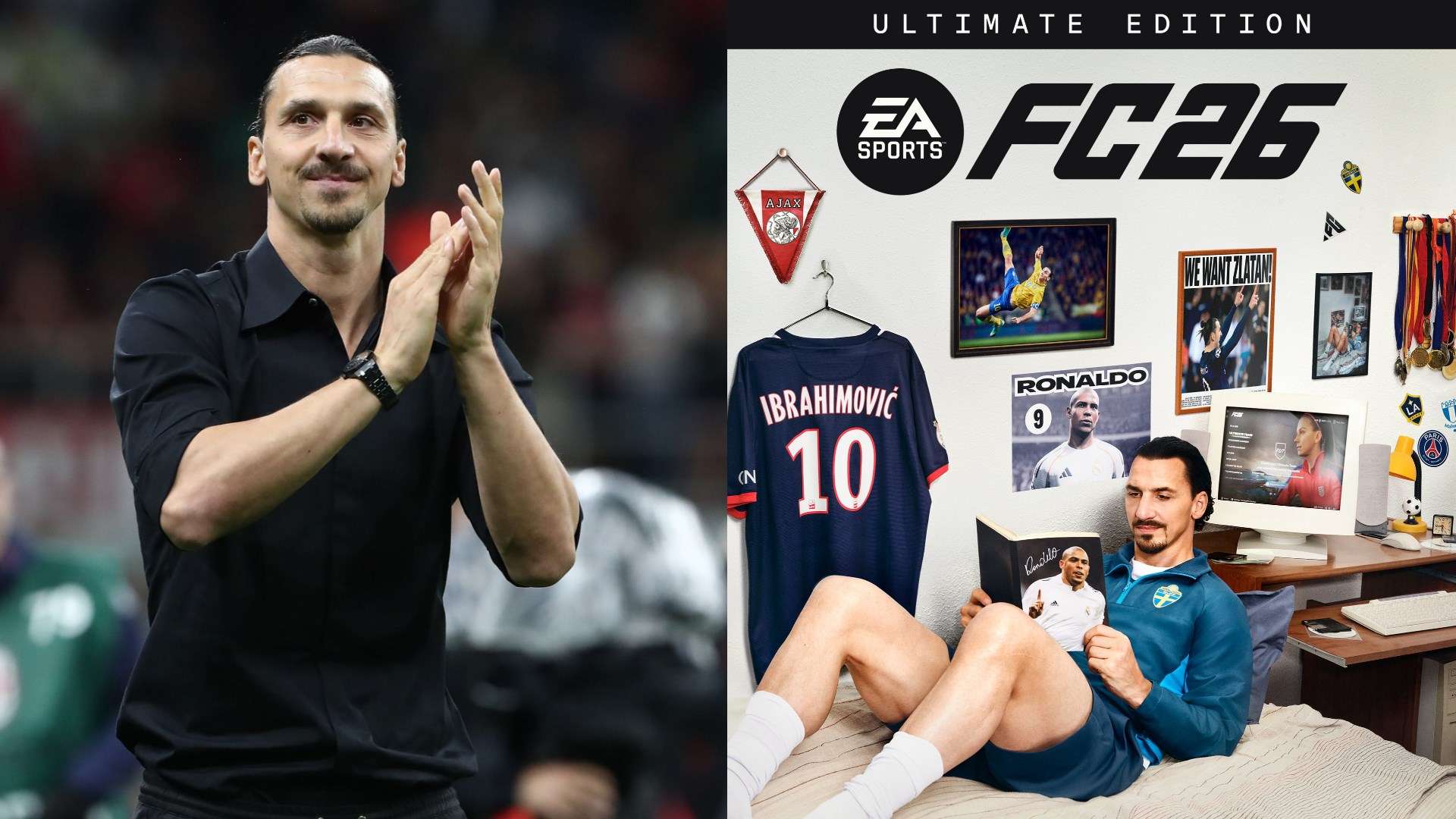 Zlatan revealed as EA FC 26 cover star  