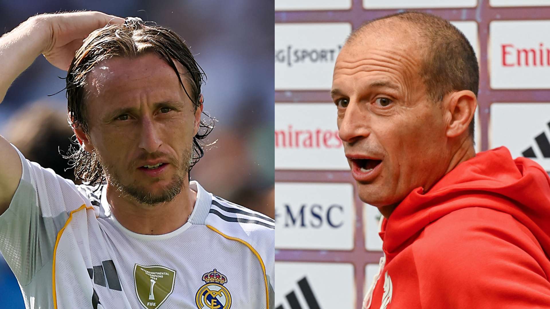 Allegri banks on 'champion' Modric for Milan's UCL push  