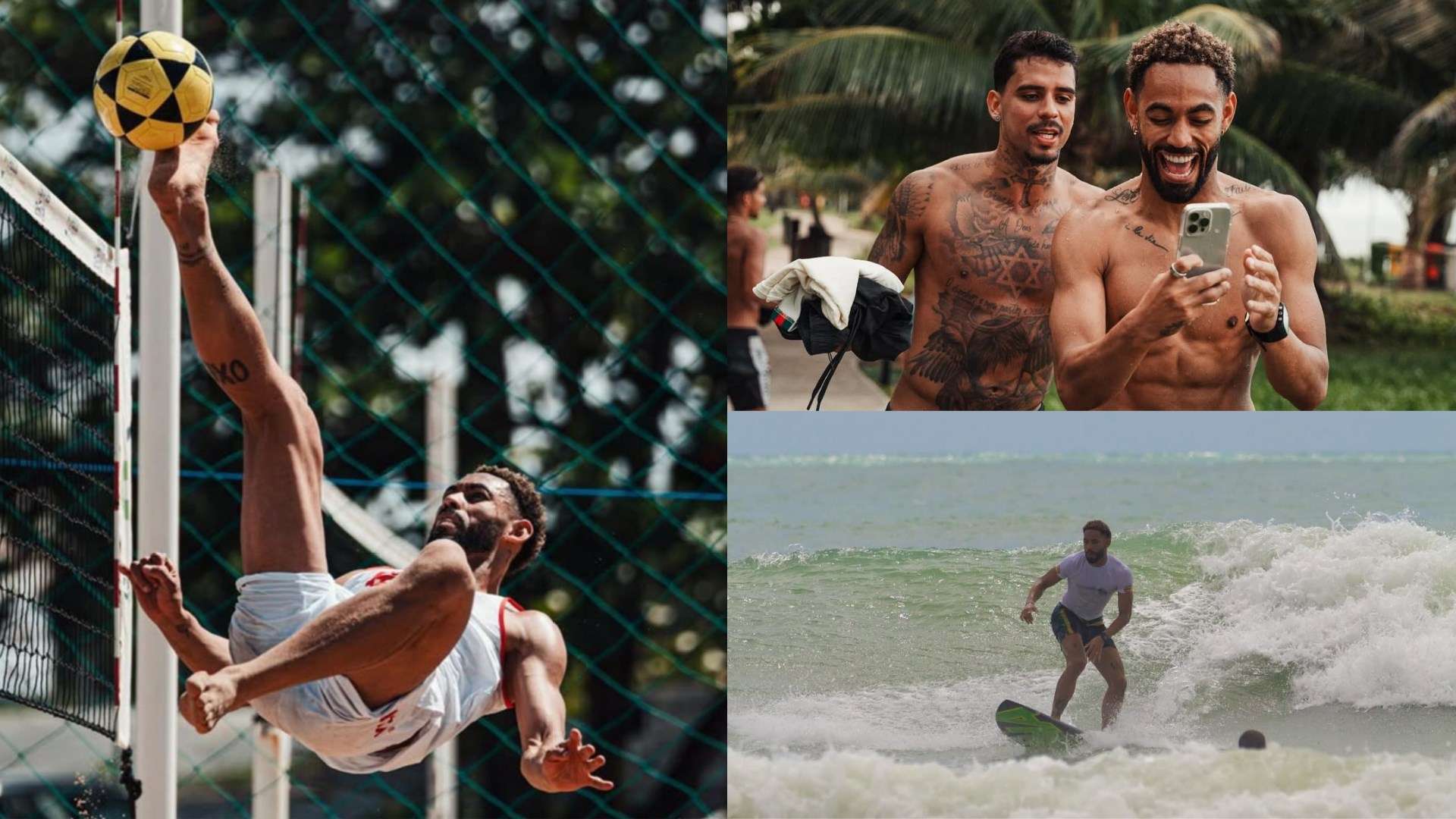 Cunha takes flight! Man Utd star enjoys footvolley on holiday  