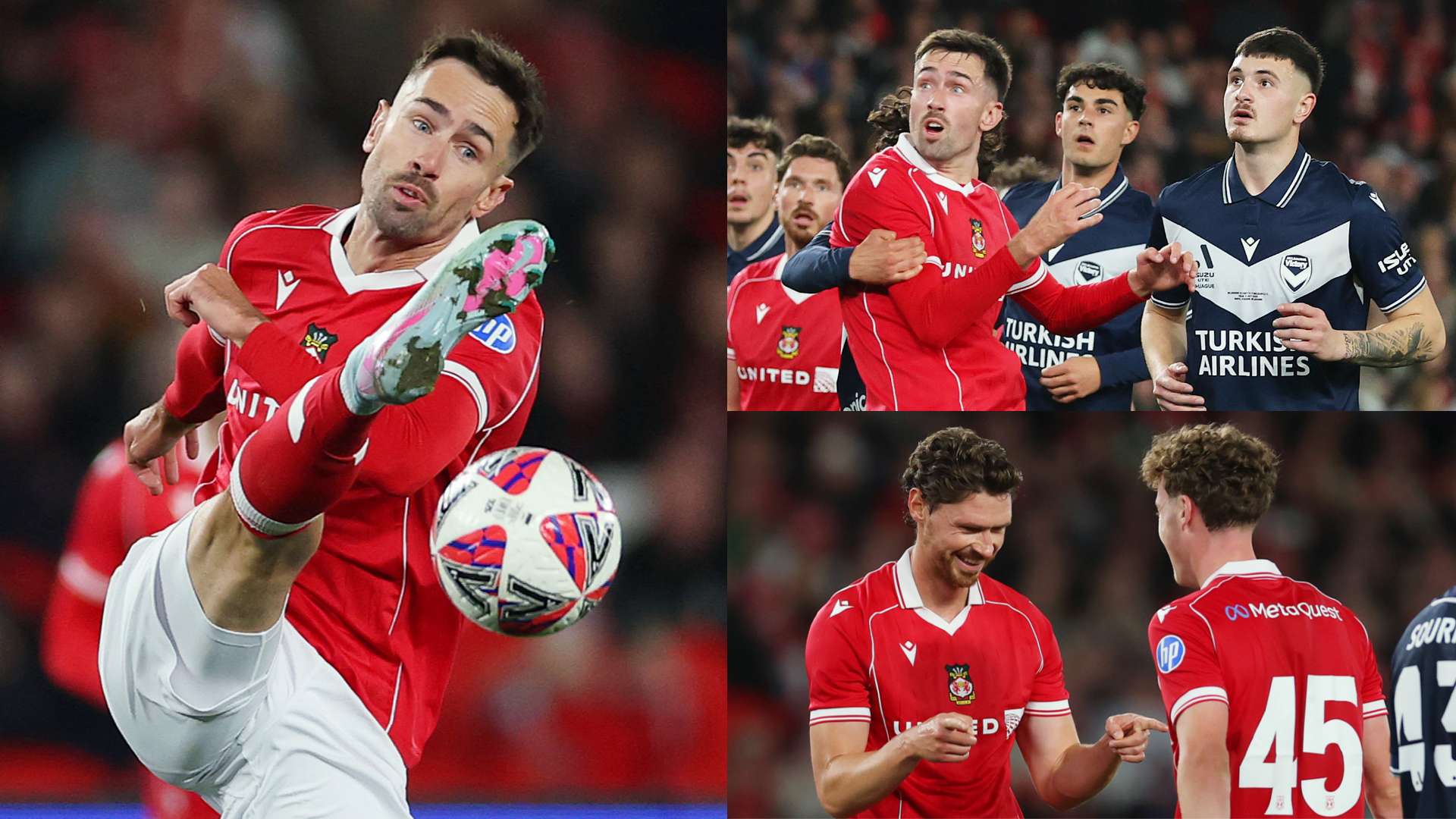 Hardie scores on debut as Wrexham dismantle Melbourne Victory  