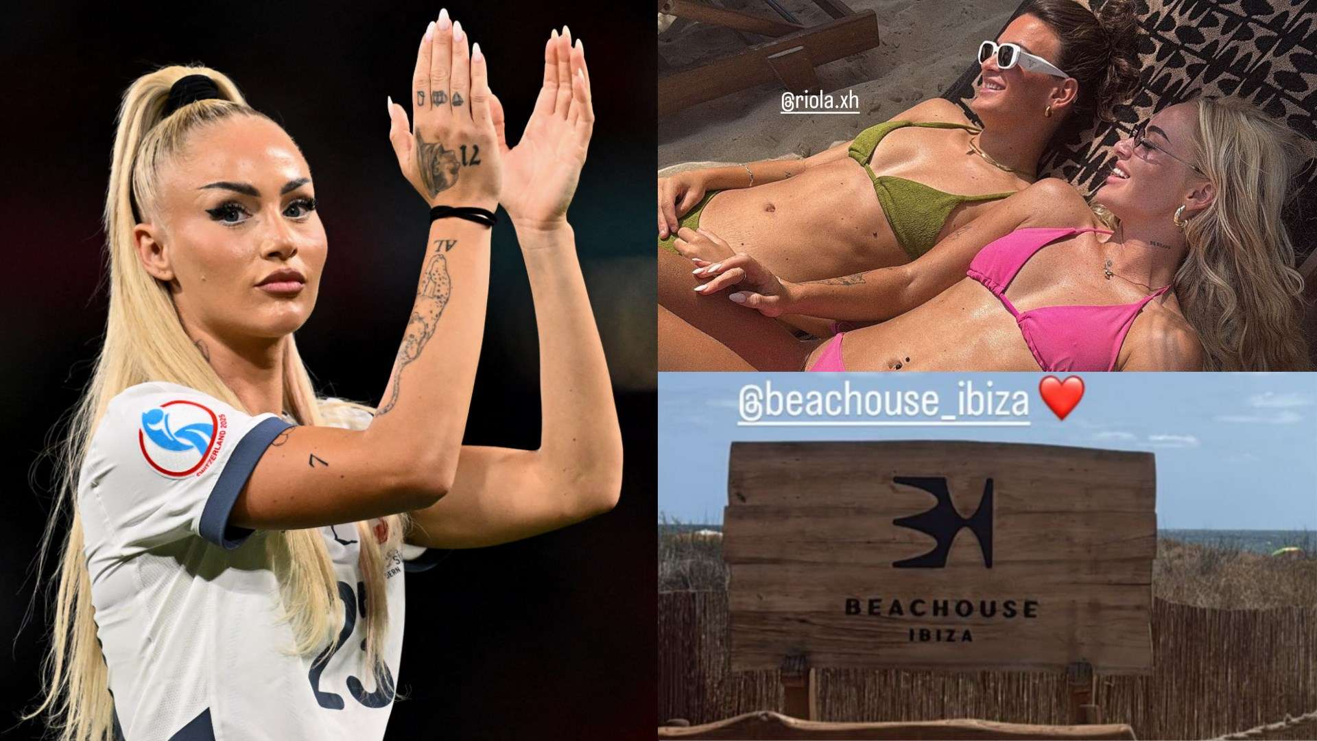 Lehmann relaxes at Beachouse Ibiza on well-earned holiday  